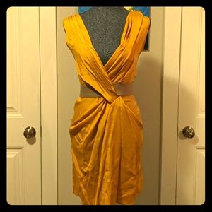 2B. RYCH Cherry Yellow Draped Dress